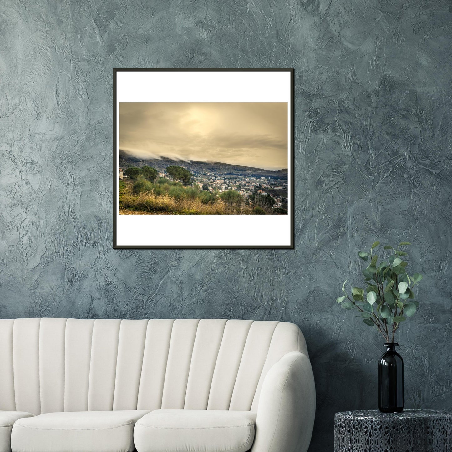 Hemena-Lebanon Classic Semi-Glossy Paper Metal Framed Poster