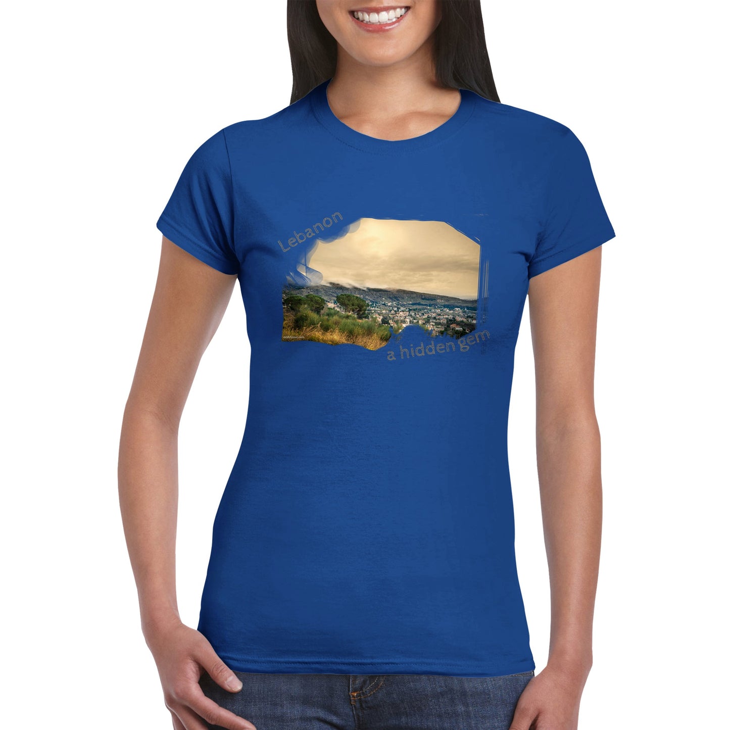 Hemena Sunset-Lebanon-Classic Womens Crewneck T-shirt