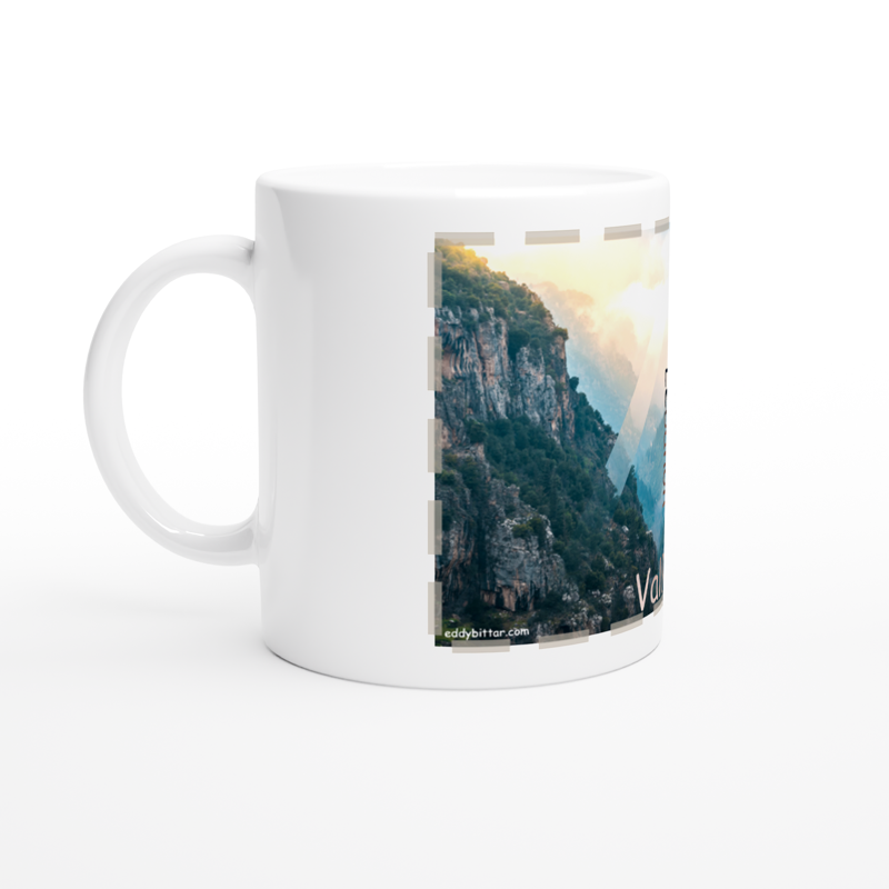 Kadicha Valley Lebanon White 11oz Ceramic Mug