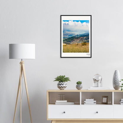 Qaraoun Lake-lebanon Museum-Quality Matte Paper Wooden Framed Poster