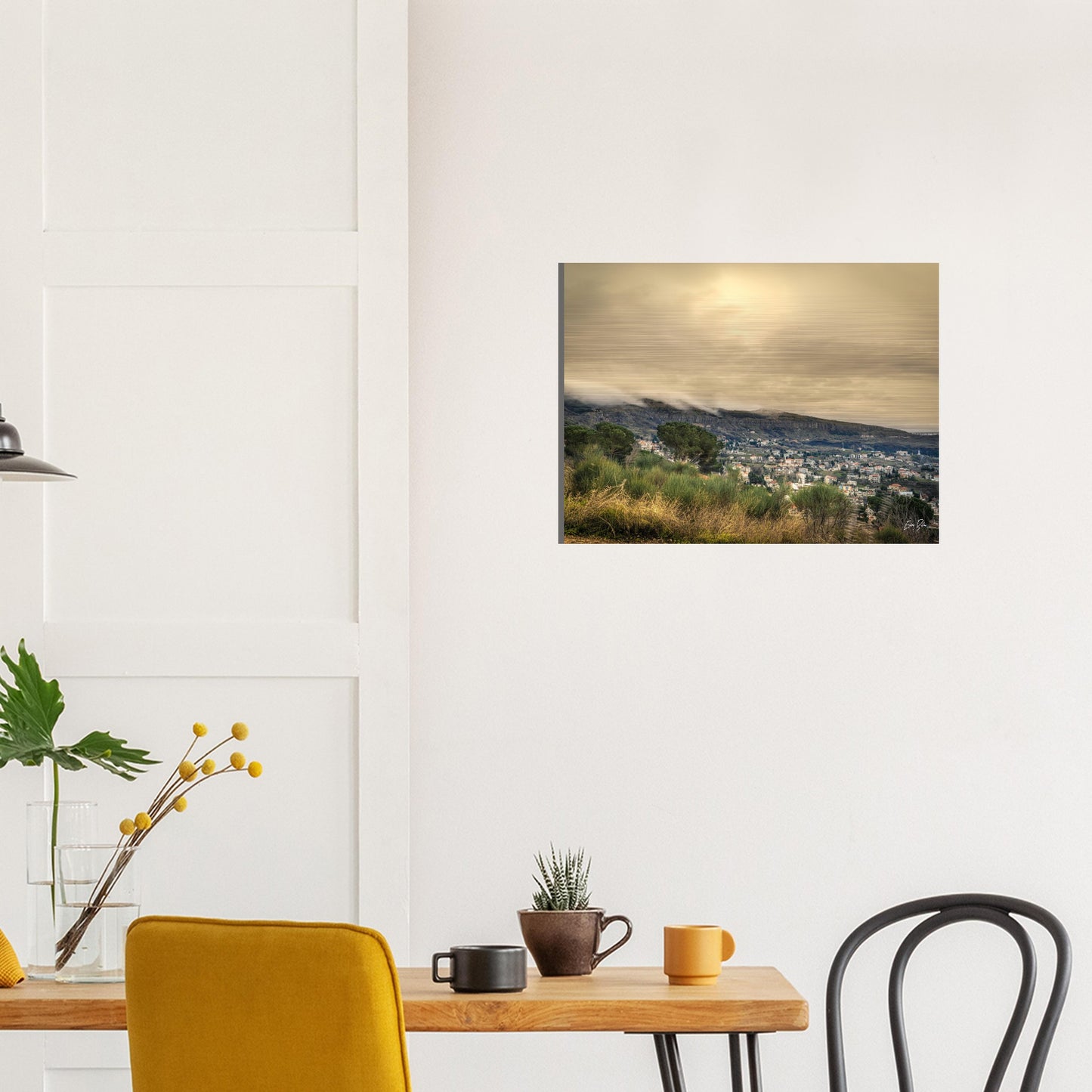 Hemena Sunset-Lebanon-Brushed Aluminum Print