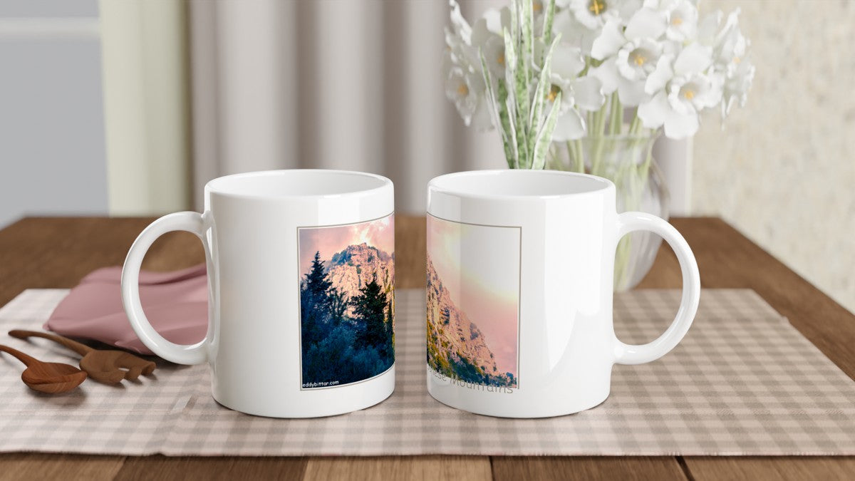 Kadicha Mountain White 11oz Ceramic Mug