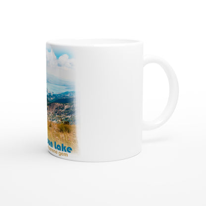 Qaraoun Lake Lebanon White 11oz Ceramic Mug