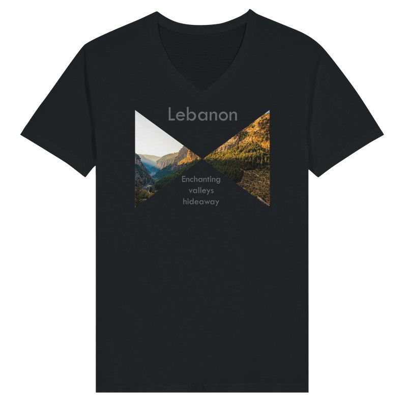 Kadicha- Lebanon-  Woman Short Sleeve V-neck Premium T-shirt