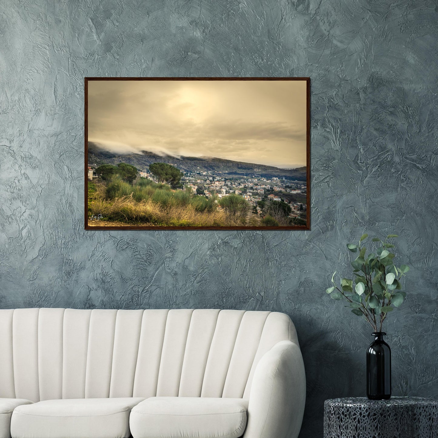 Hemena-Lebanon-Classic Semi-Glossy Paper Wooden Framed Poster