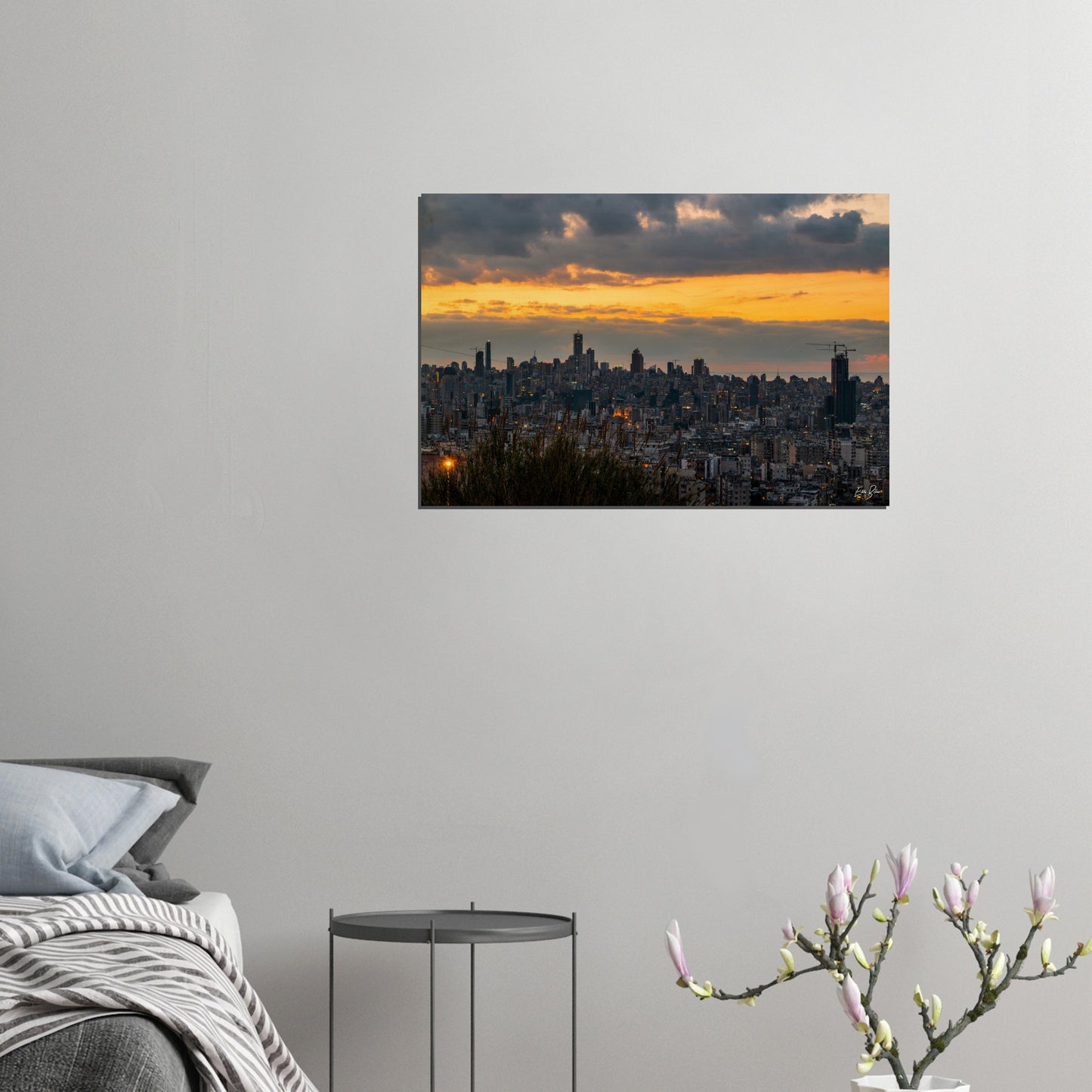 Beirut Sunset-Lebanon-Wood Prints