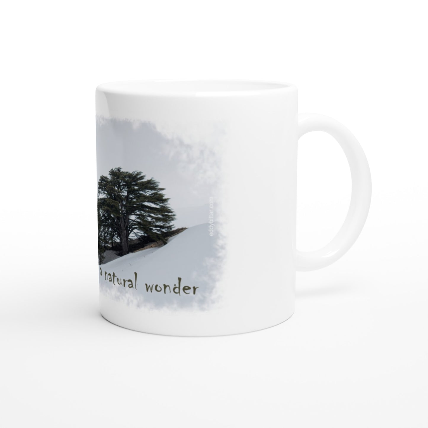 Cedars White 11oz Ceramic Mug