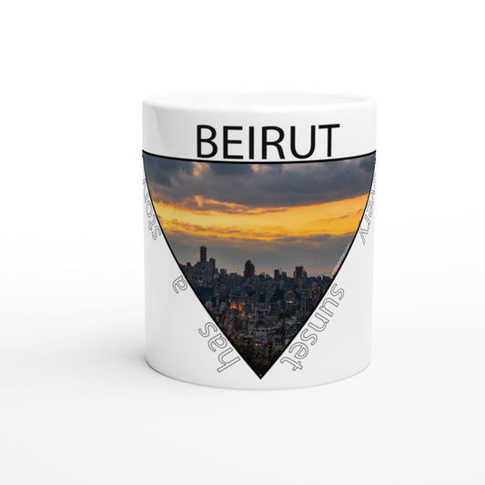 Beirut-Lebanon- White 11oz Ceramic Mug