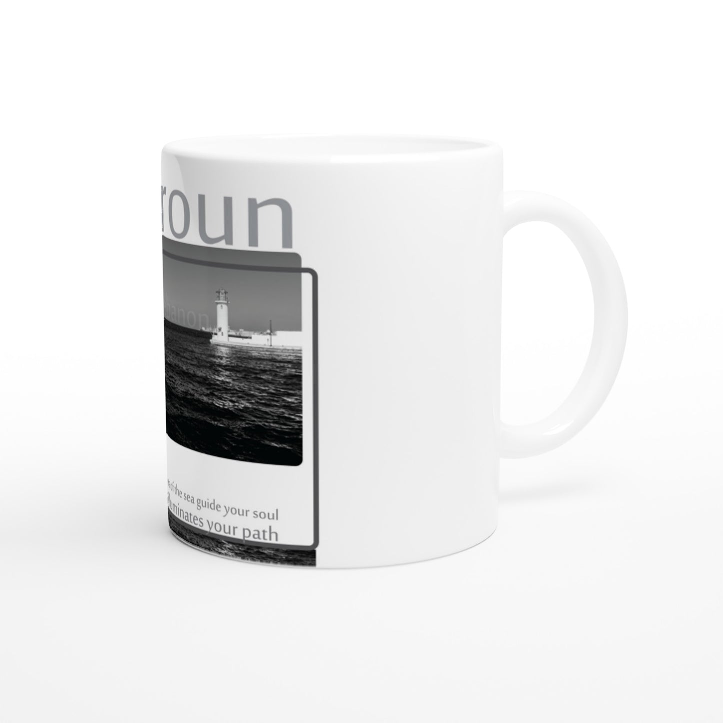 Batroun Lighthouse Lebanon White 11oz Ceramic Mug