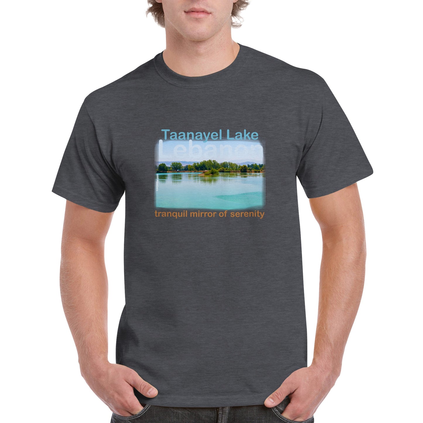 Taanayel Lake -Lebanon- Unisex Premium T-shirt