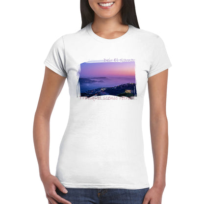 Deir El Qamar Sunset-Lebanon-Classic Womens Crewneck T-shirt