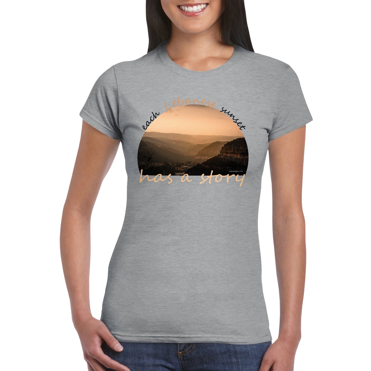 Batroun Sunset-Lebanon-Classic Womens Crewneck T-shirt