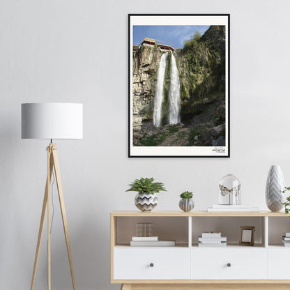 Jezzine Waterfall-lebanon Museum-Quality Matte Paper Wooden Framed Poster