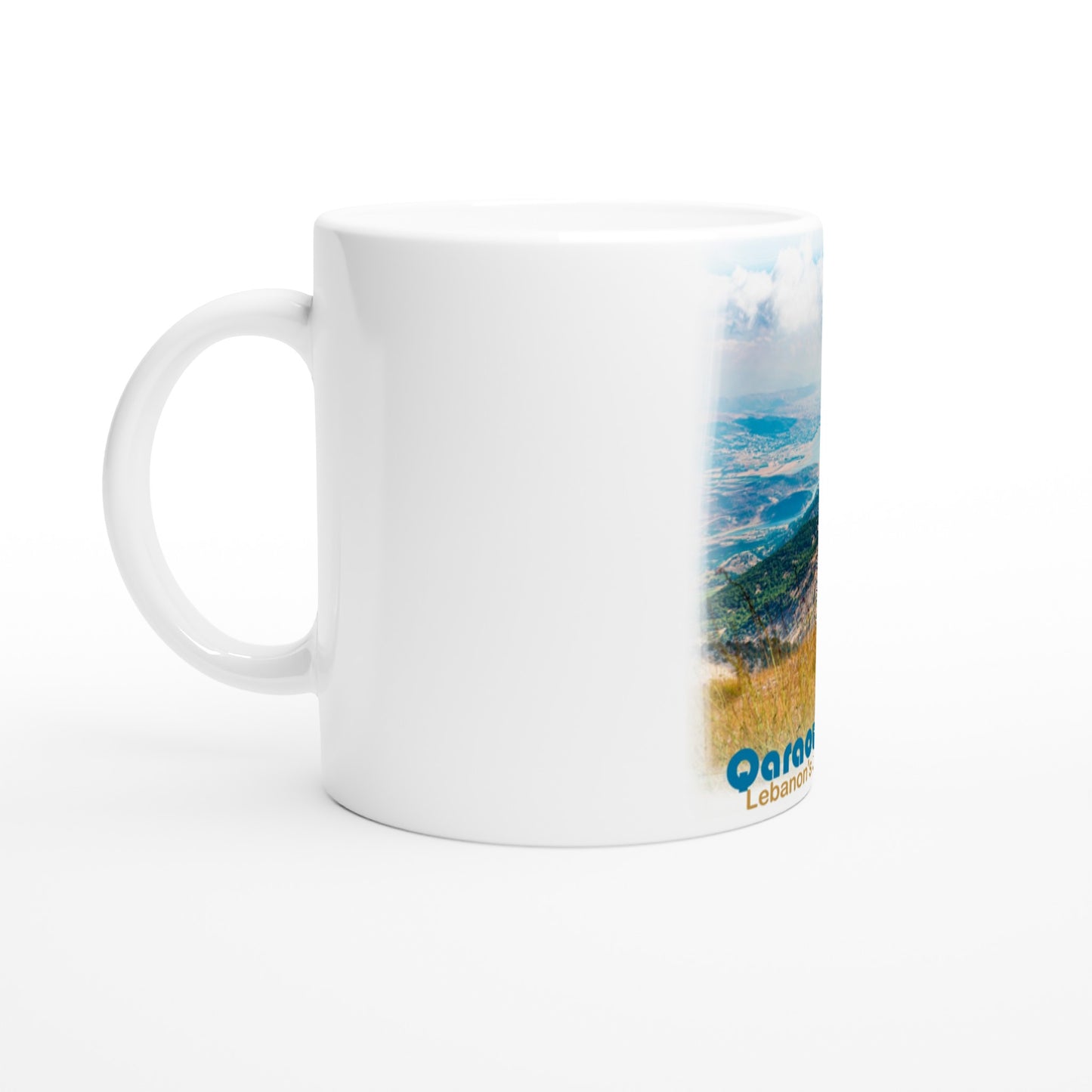 Qaraoun Lake Lebanon White 11oz Ceramic Mug