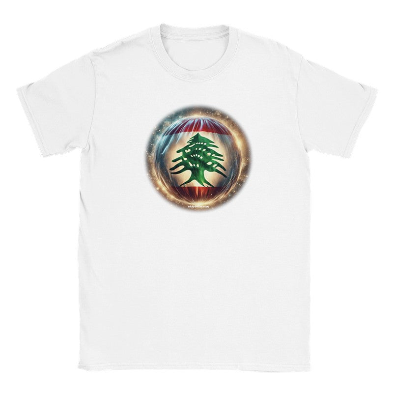 T-Shirts Lebanese Flag surrounded by Light Lebanese Design