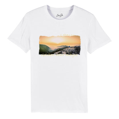 Keserwan Mountains Sunsets-Lebanon Organic Unisex Crewneck T-shirt