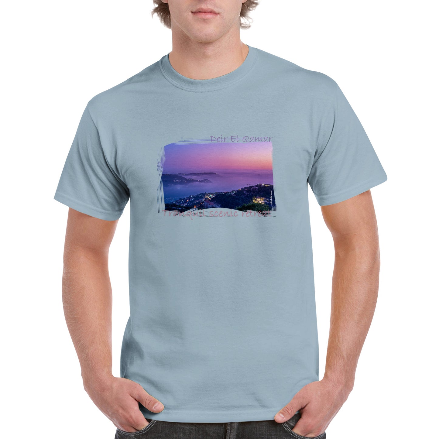 Deir El Qamar Sunset-Lebanon- Unisex Premium  T-shirt