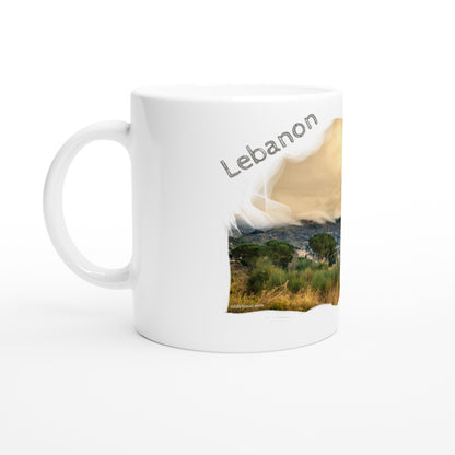 Hemena-Lebanon White 11oz Ceramic Mug