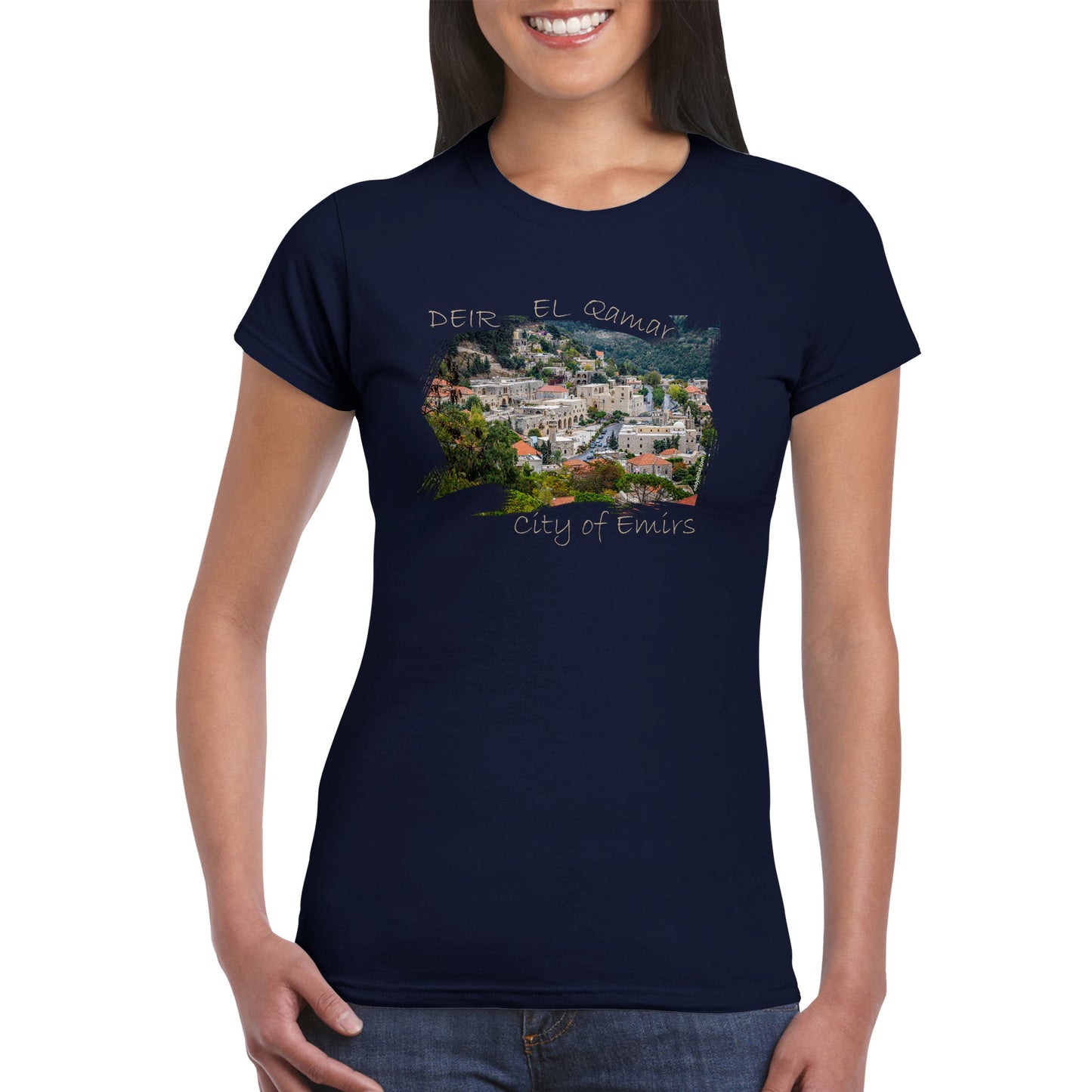 Deir El Qamar-Lebanon-Classic Womens Crewneck T-shirt