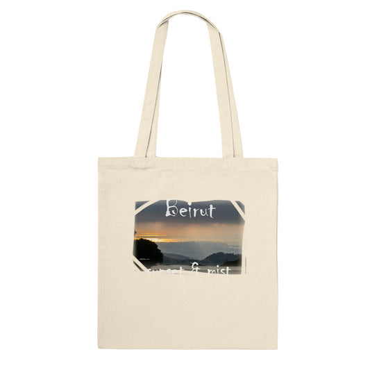 Beirut Sunset and Mist-Lebanon-Classic Tote Bag