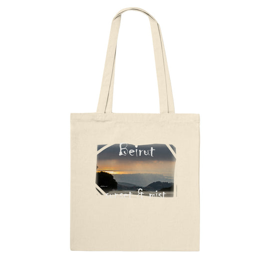 Beirut Sunset and Mist-Lebanon-Premium Tote Bag