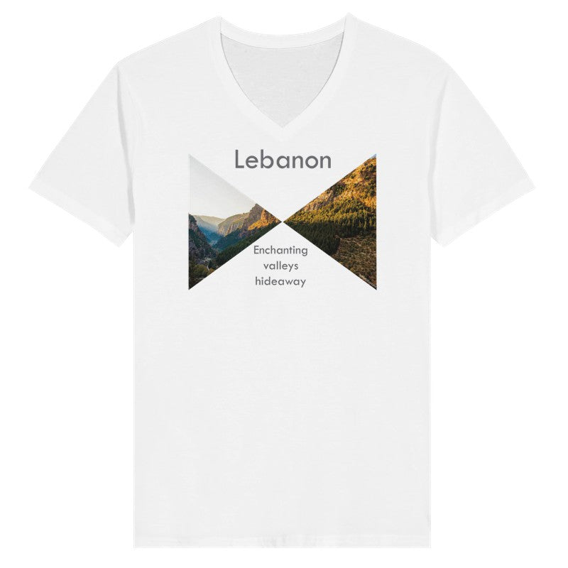 Kadicha- Lebanon-  Woman Short Sleeve V-neck Premium T-shirt