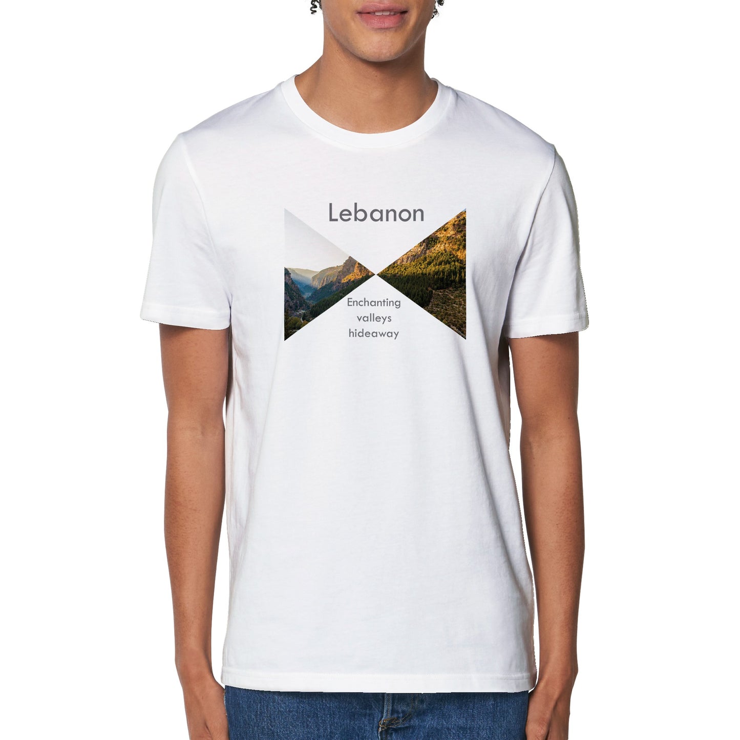 Kadicha Valleys Sunsets-Lebanon Organic Unisex Crewneck T-shirt