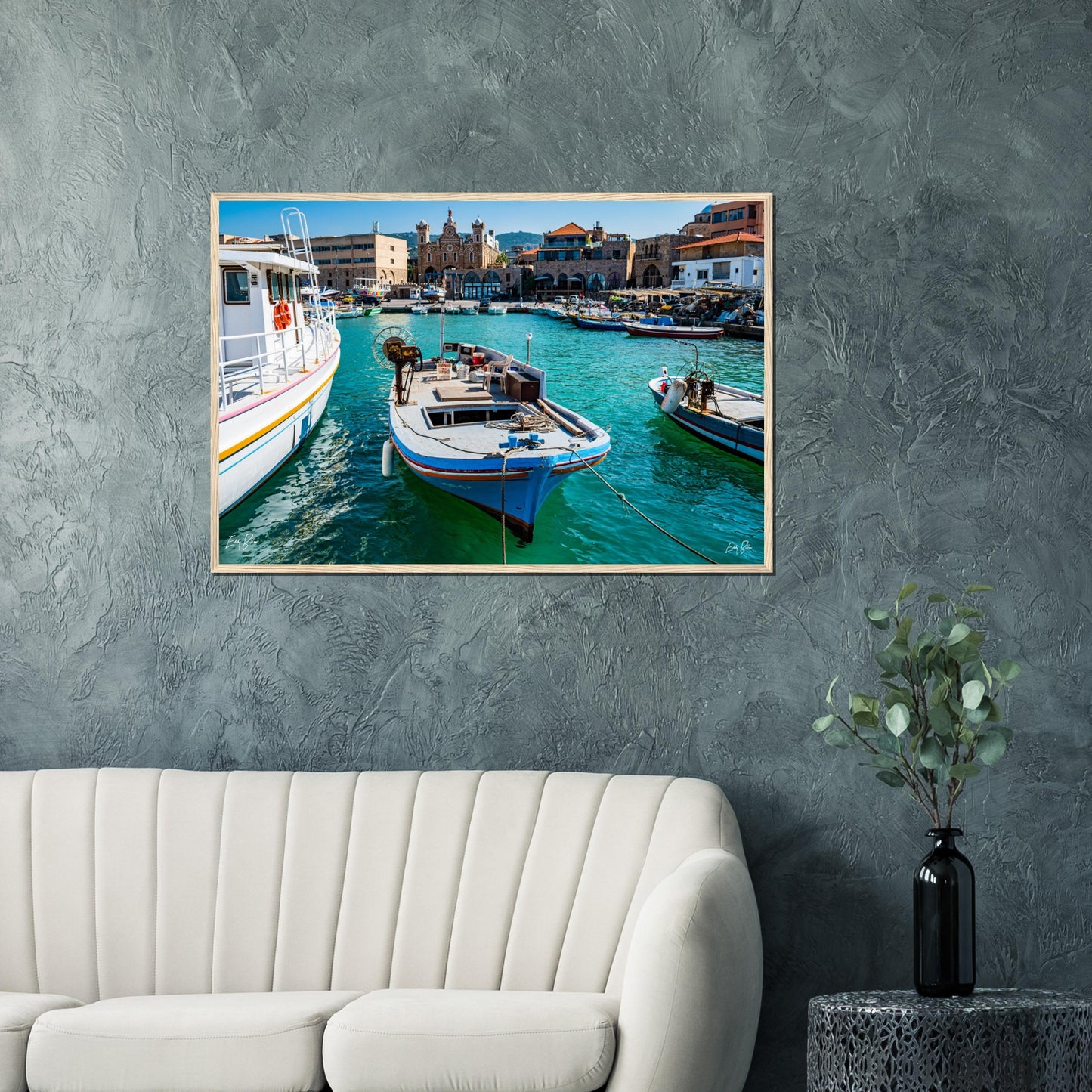 Batroun-Lebanon-Classic Semi-Glossy Paper Wooden Framed Poster