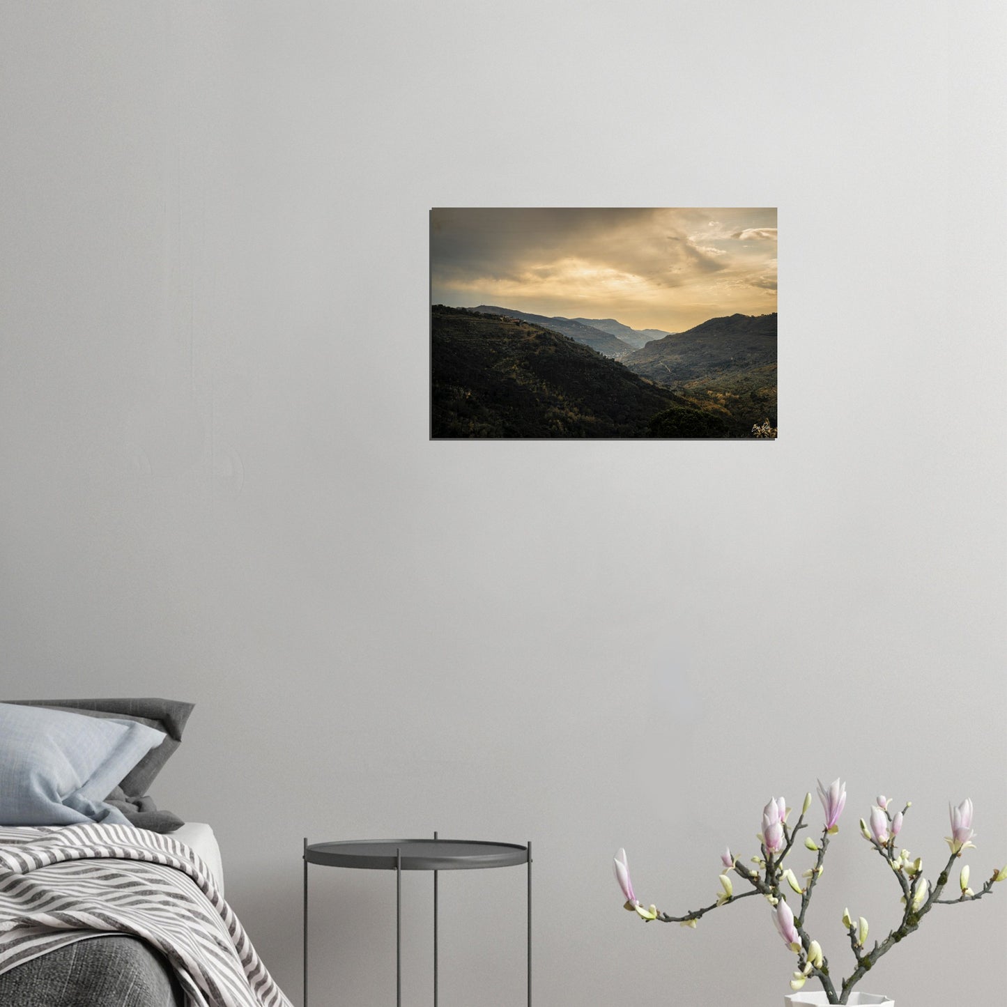 Chouf Mountains Sunset-Lebanon-Wood Prints