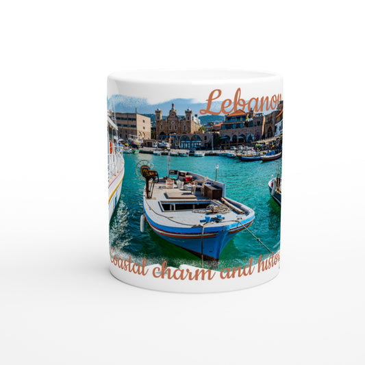 Batroun-Lebanon- White 11oz Ceramic Mug