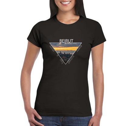 Beirut Sunset-Lebanon-Classic Womens Crewneck T-shirt