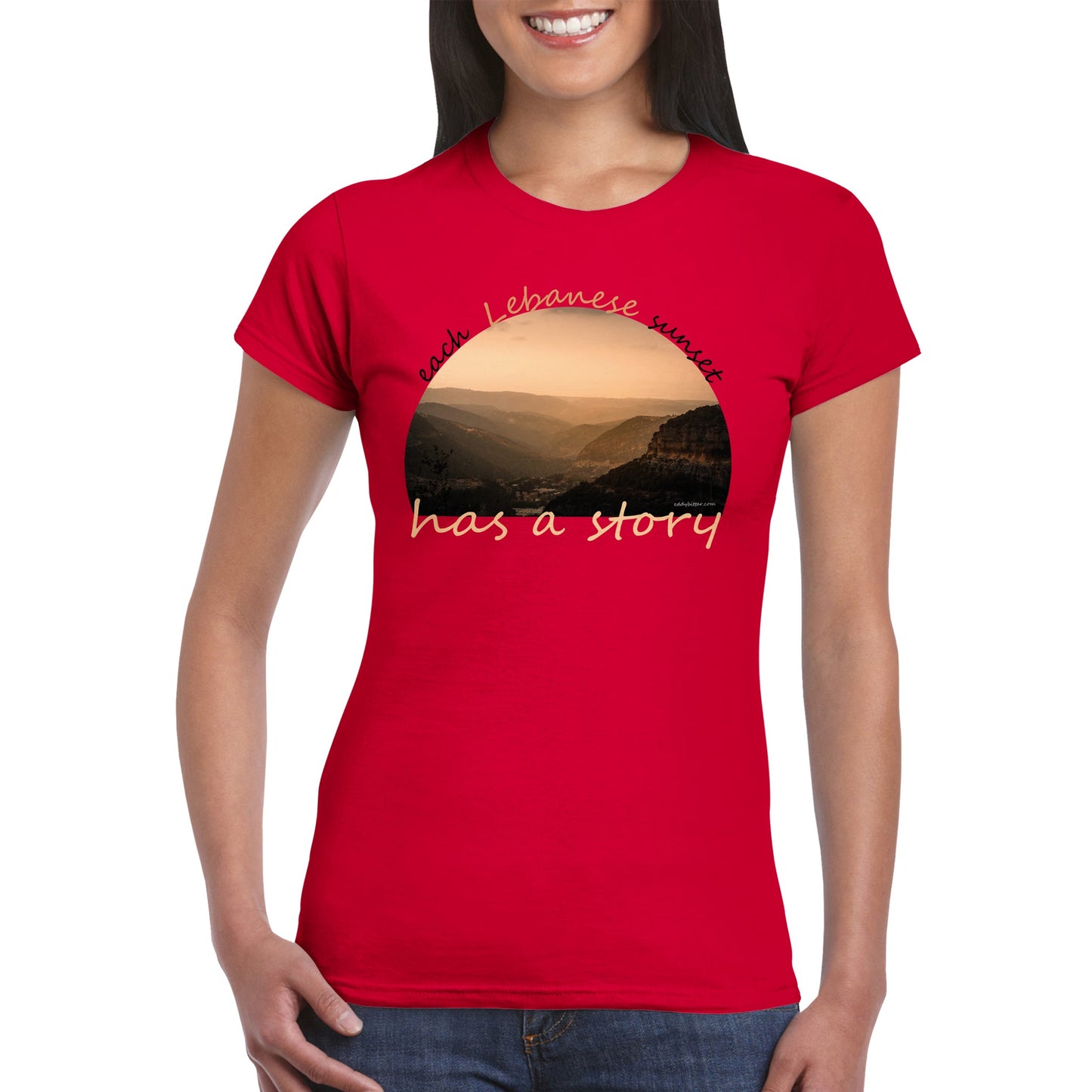 Batroun Sunset-Lebanon-Classic Womens Crewneck T-shirt