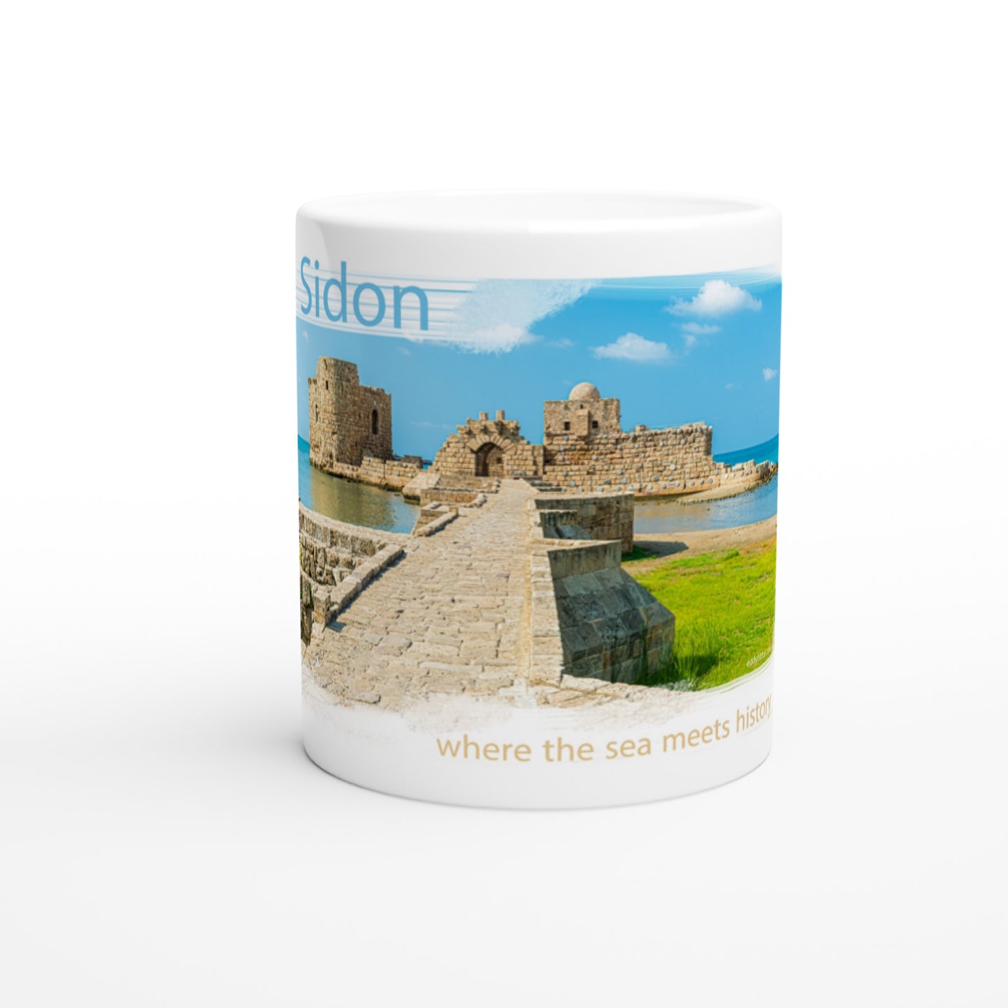 Sidon-Lebanon White 11oz Ceramic Mug