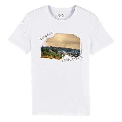 Hemena Mountains Sunsets-Lebanon Organic Unisex Crewneck T-shirt