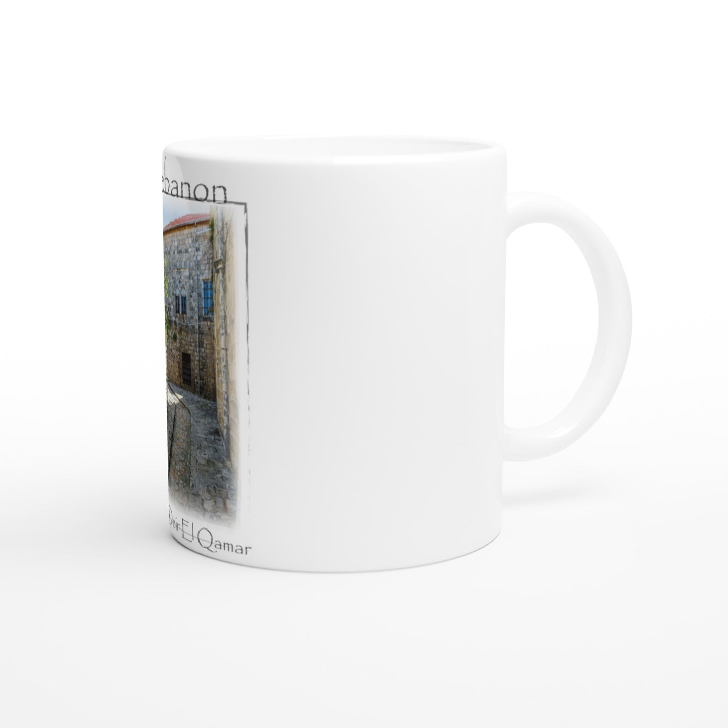 Deir El Qamar Old Roads Lebanon White 11oz Ceramic Mug