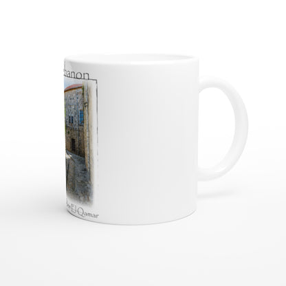 Deir El Qamar Old Roads Lebanon White 11oz Ceramic Mug