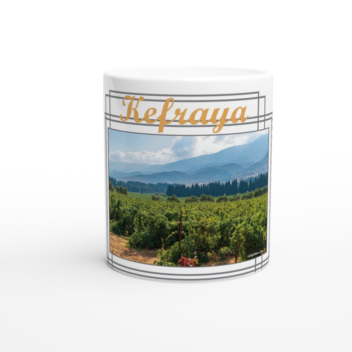 Kefraya Lebanon White 11oz Ceramic Mug