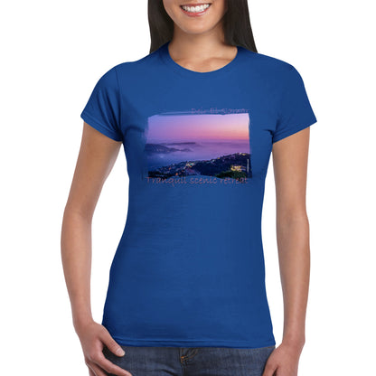 Deir El Qamar Sunset-Lebanon-Classic Womens Crewneck T-shirt