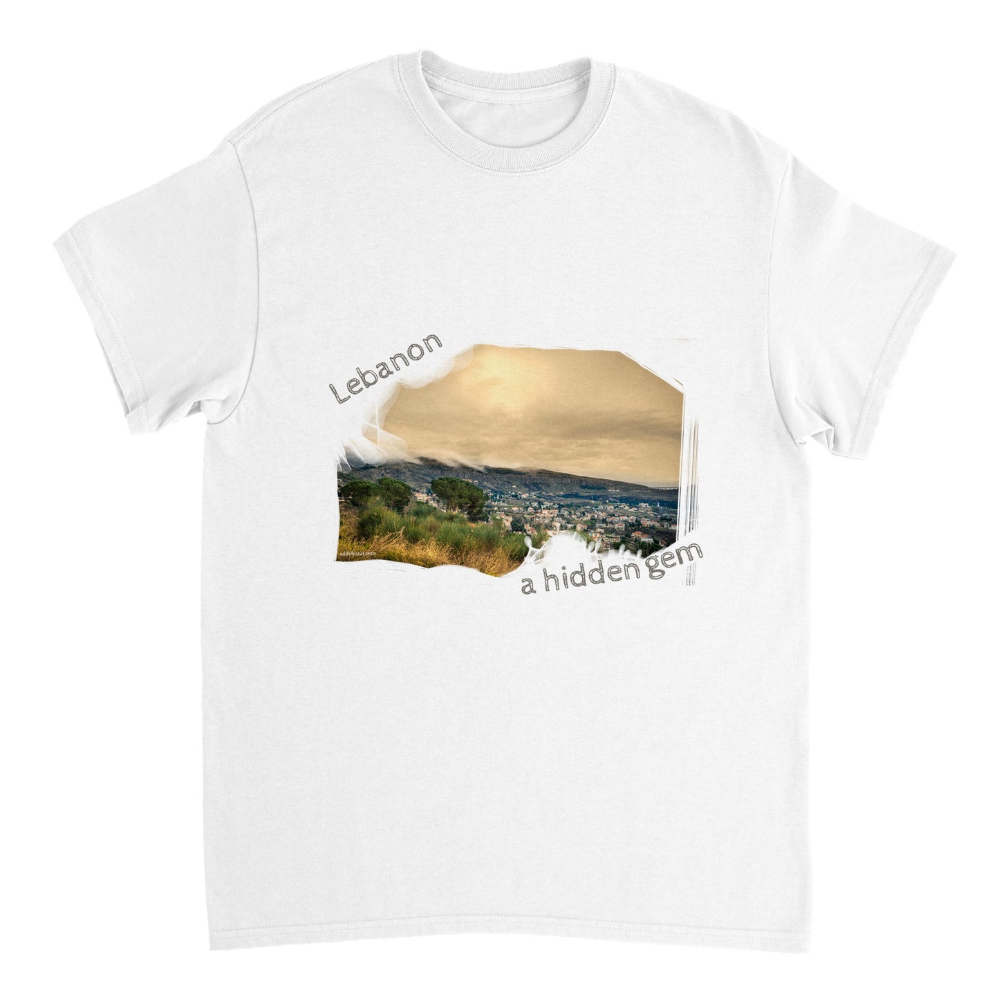 Hemena-Lebanon-Heavyweight Unisex Crewneck T-shirt