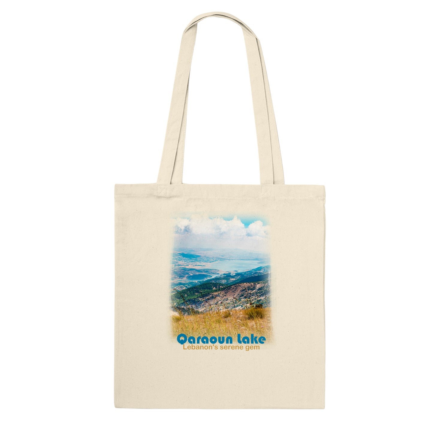 Qaraoun Lake-Lebanon-Premium Tote Bag