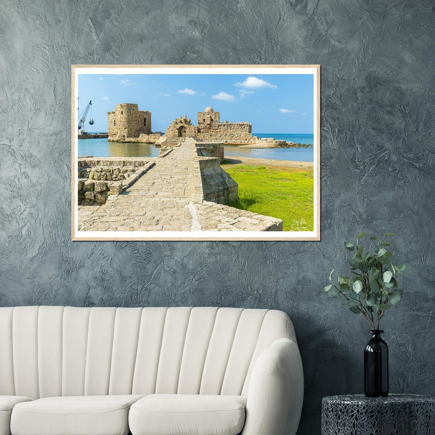 Sidon-Lebanon-Classic Semi-Glossy Paper Wooden Framed Poster