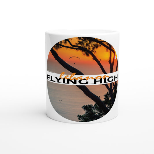 Flying High Lebanon White 11oz Ceramic Mug