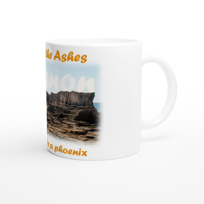 Phoenician Wall Lebanon White 11oz Ceramic Mug