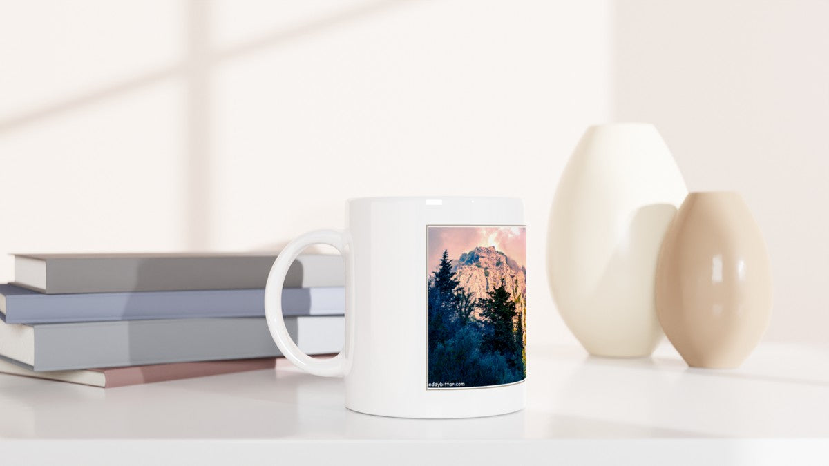 Kadicha Mountain White 11oz Ceramic Mug