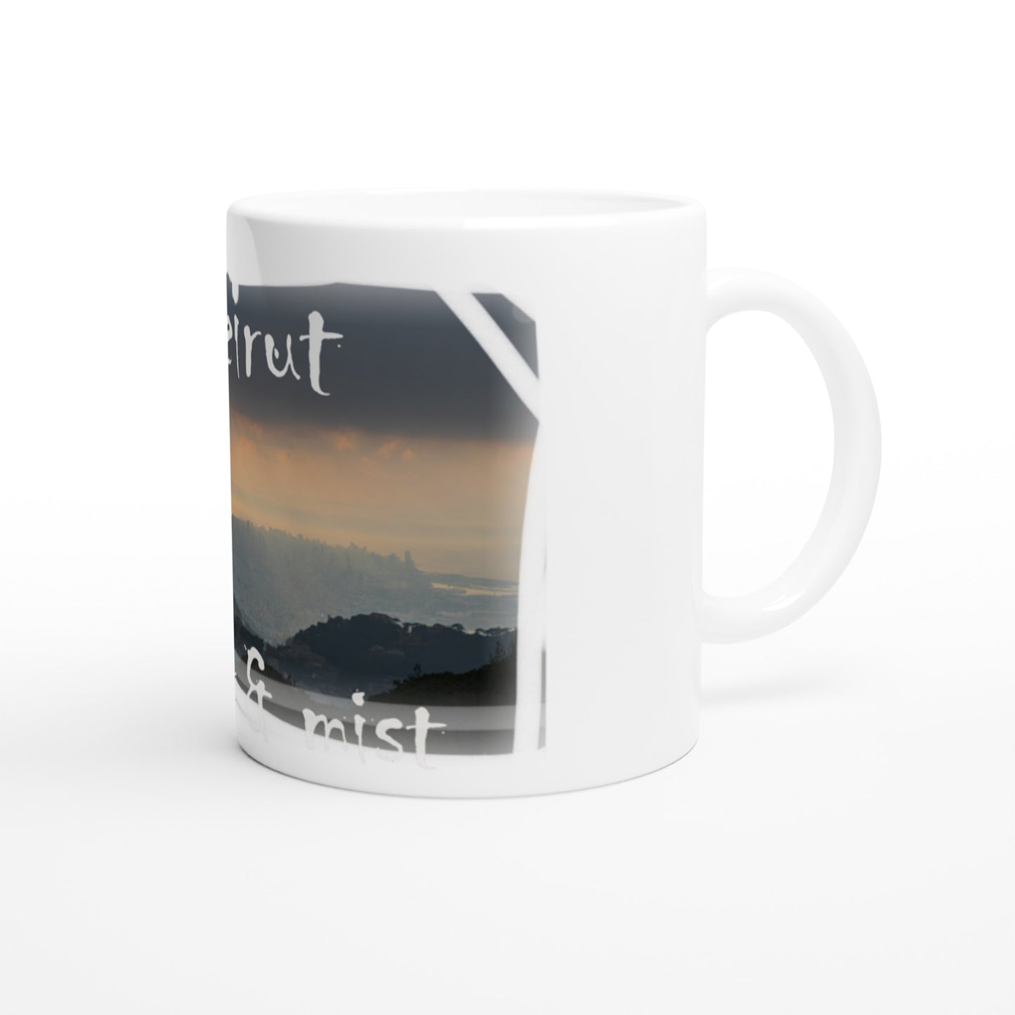 Beirut Sunset and Mist Lebanon White 11oz Ceramic Mug