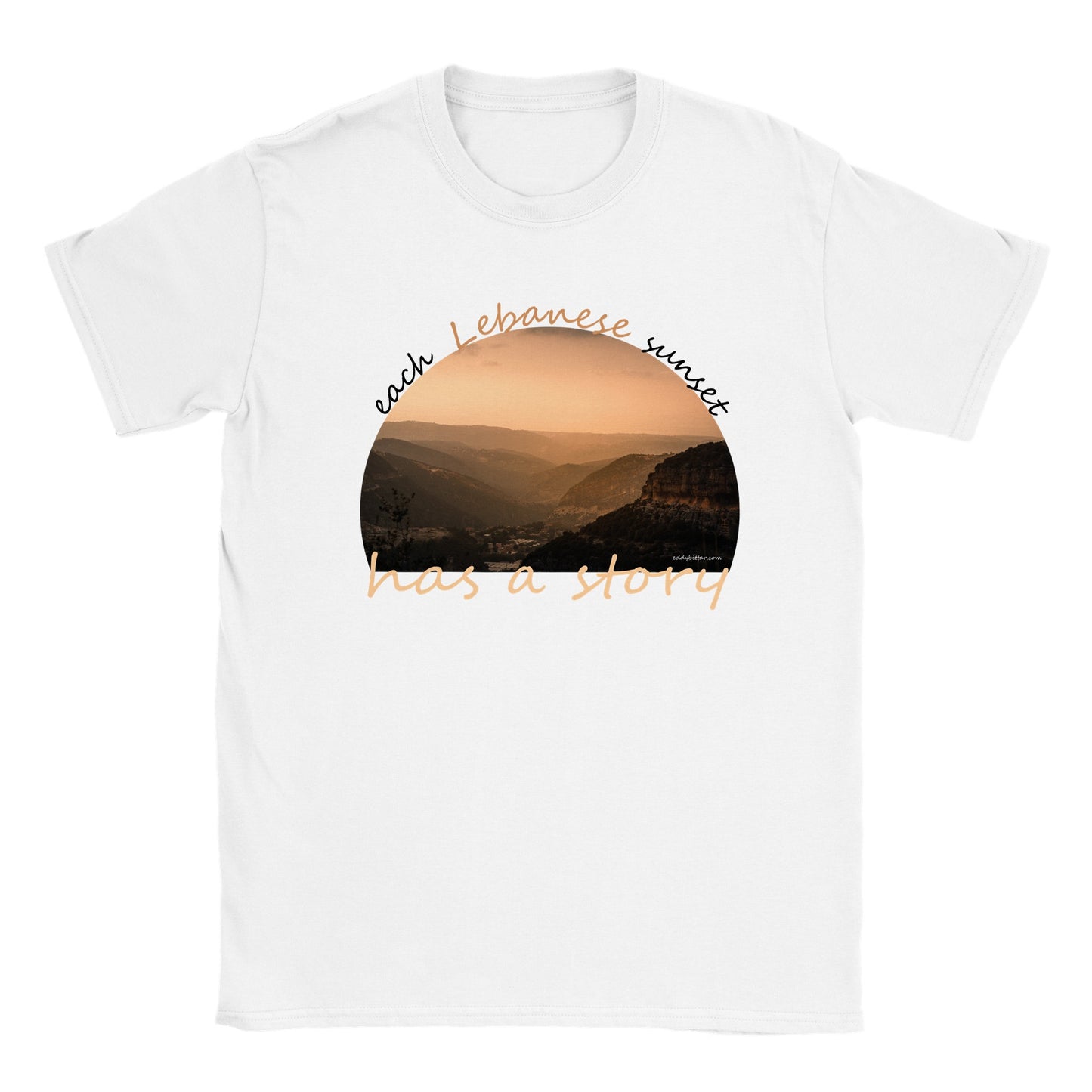 Batroun Mountains Sunset-LebanonClassic Kids Crewneck T-shirt