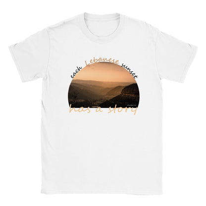 Batroun Mountains Sunset-LebanonClassic Kids Crewneck T-shirt