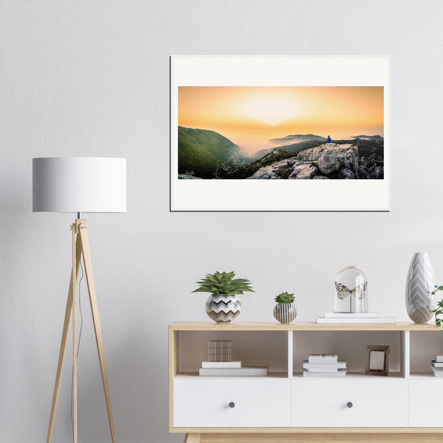 High Keserwan Mountains-lebanon Museum-Quality Matte Paper Wooden Framed Poster