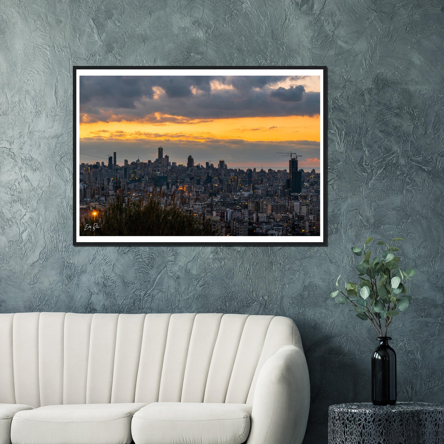 Beirut-Lebanon-Classic Semi-Glossy Paper Wooden Framed Poster