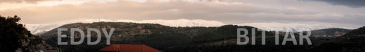 Beautiful day for photography in Chouf in the winter with snow.